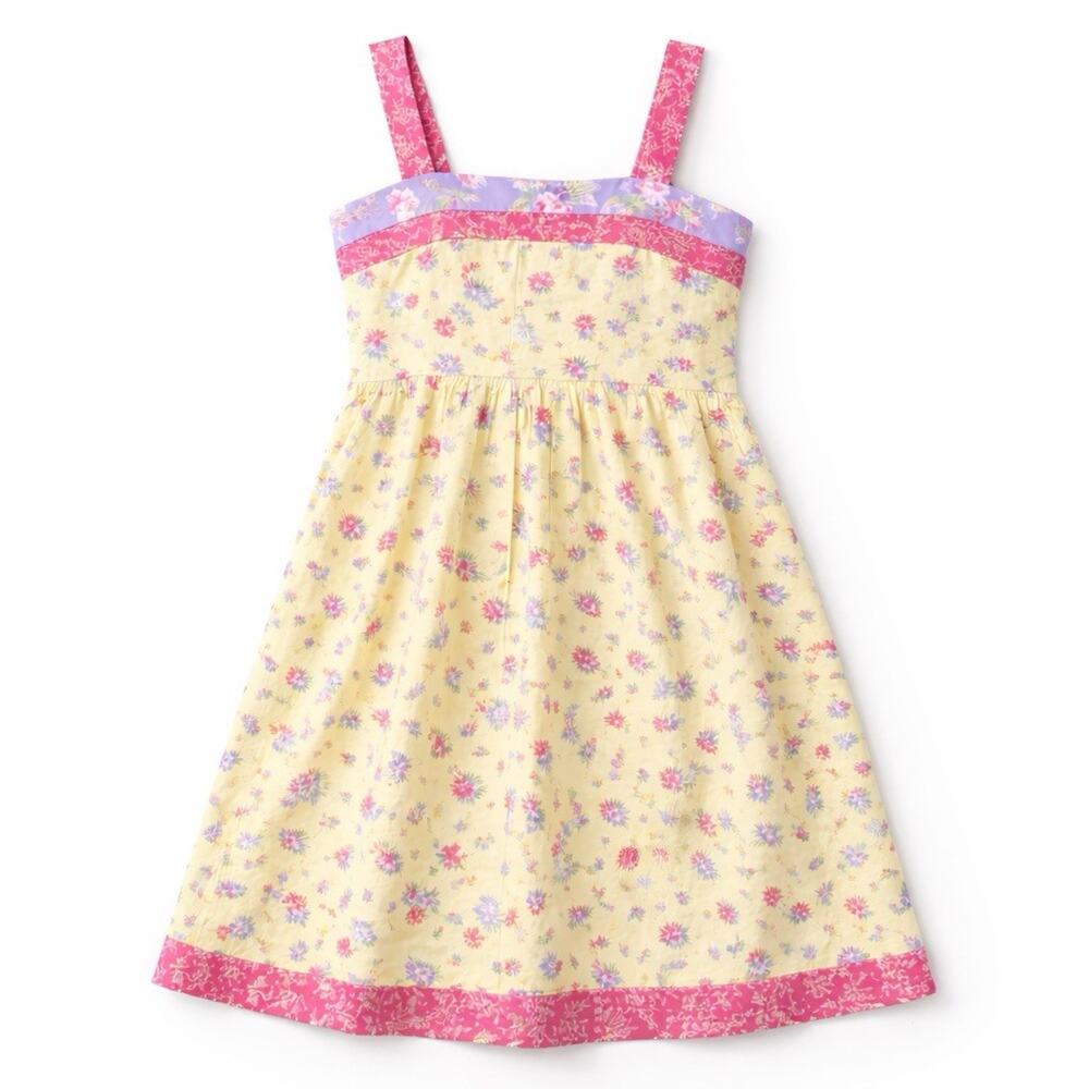 Hanna Andersson Floral Sundress Girls 14 Womens XS Petite Cottage Prairie *READ
